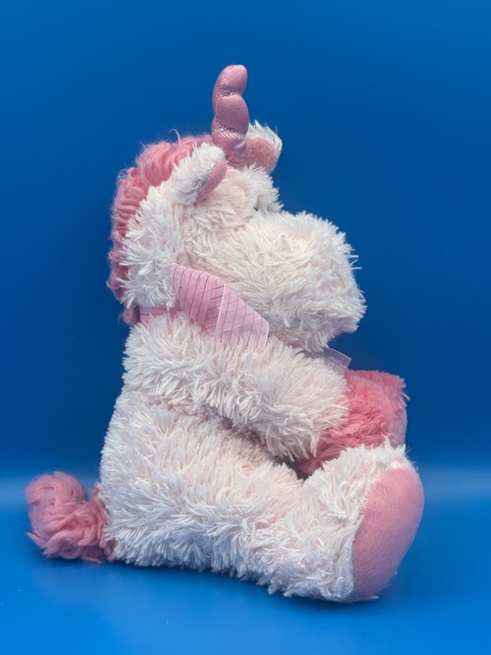 Vintage Russ Berrie Astrid Pink Sparkle Unicorn Plush